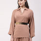 NVR Women Circular Gold-Polished Adjustable Broad Belt | Swadesiicart