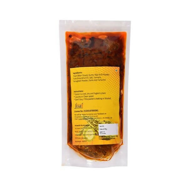 Amoga's Pickles Factory Bitter Gourd Pickle Andhra Style - Swadesiicart