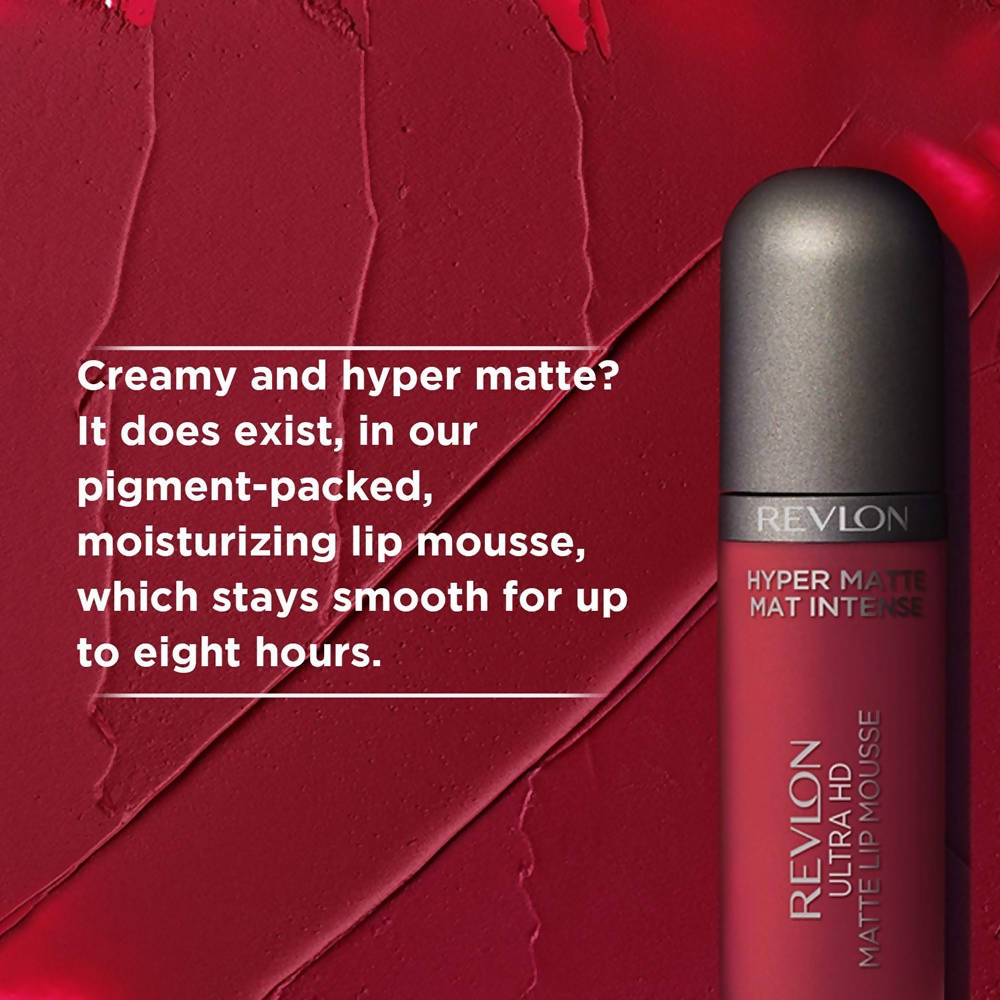 Revlon Hyper Matte Mat Intense Ultra Hd Matte Lip Mousse - 100 Degrees - Swadesiicart