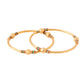 NVR Women Set of 2 Gold-Polished Traditional Bangles - Swadesiicart