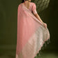 Vishnu Weaves Women's Peach Soft Silk Zari Woven Saree with Blouse - Swadesiicart
