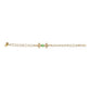 Gold-Polished Green White Kundan Beads Anklet Set Of 2 - Ruby Raang | Swadesiicart