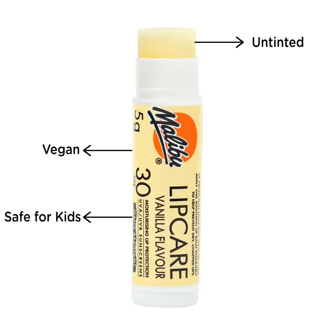 Malibu Vanilla Lip Balm SPF 30 Vegan - Swadesiicart
