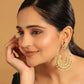 Nuyug 22k Gold Plated Royal Pearl Accent Kundan Earrings | Swadesiicart