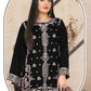Anaita Black Velvet Suit with Embroidery Sequence Work - Swadesiicart