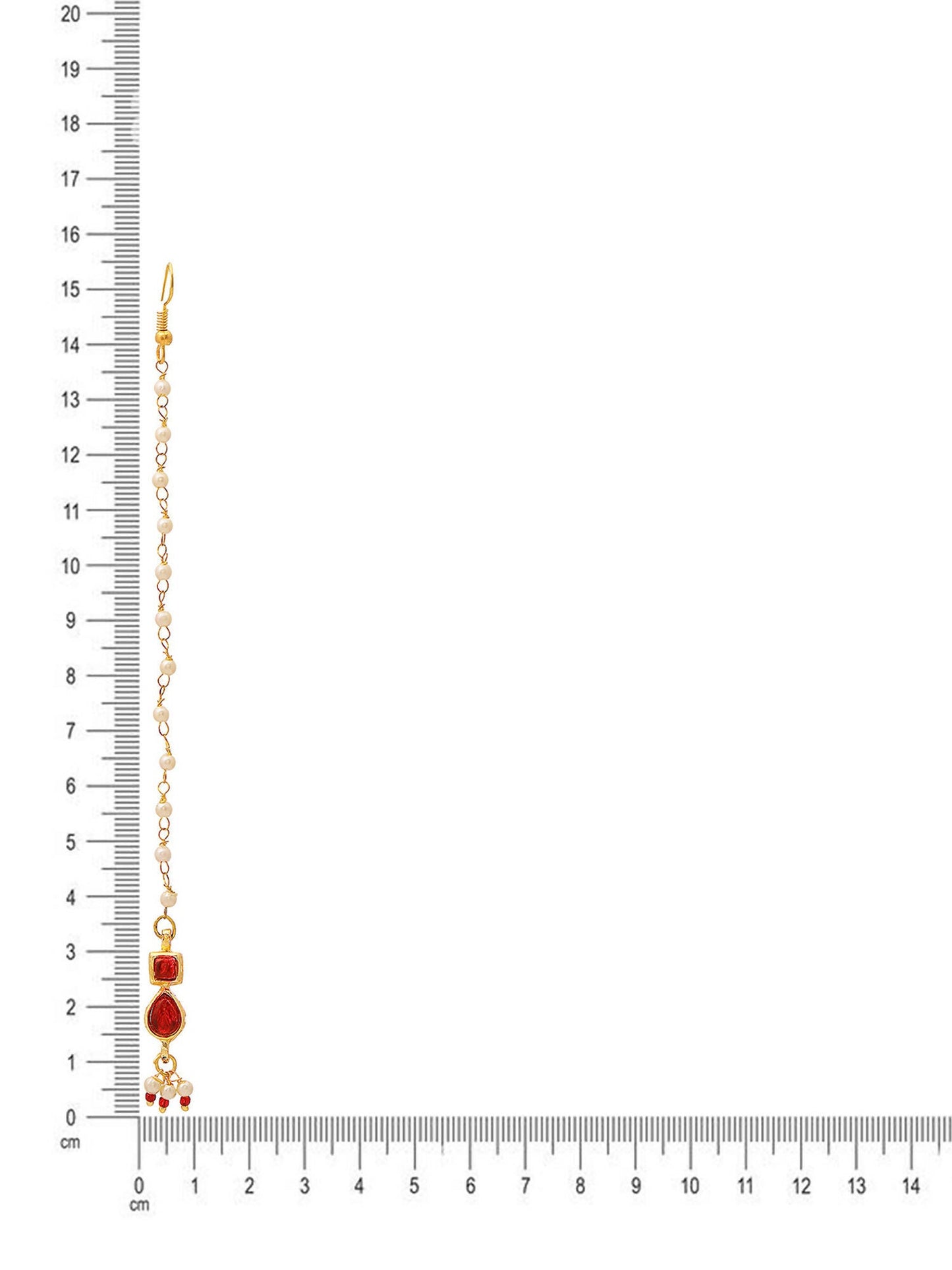 Ruby Raang Red Kundan Maang Tikka | Swadesiicart