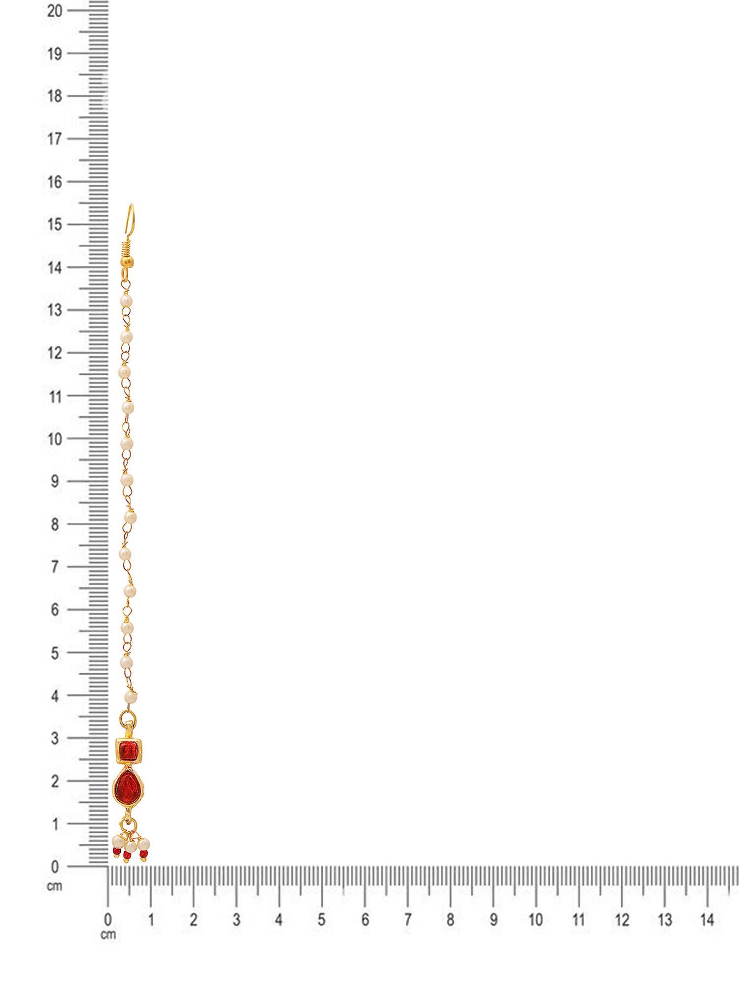 Ruby Raang Red Kundan Maang Tikka | Swadesiicart