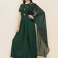 Women Republic Green Hand Embellished Gown | Swadesiicart