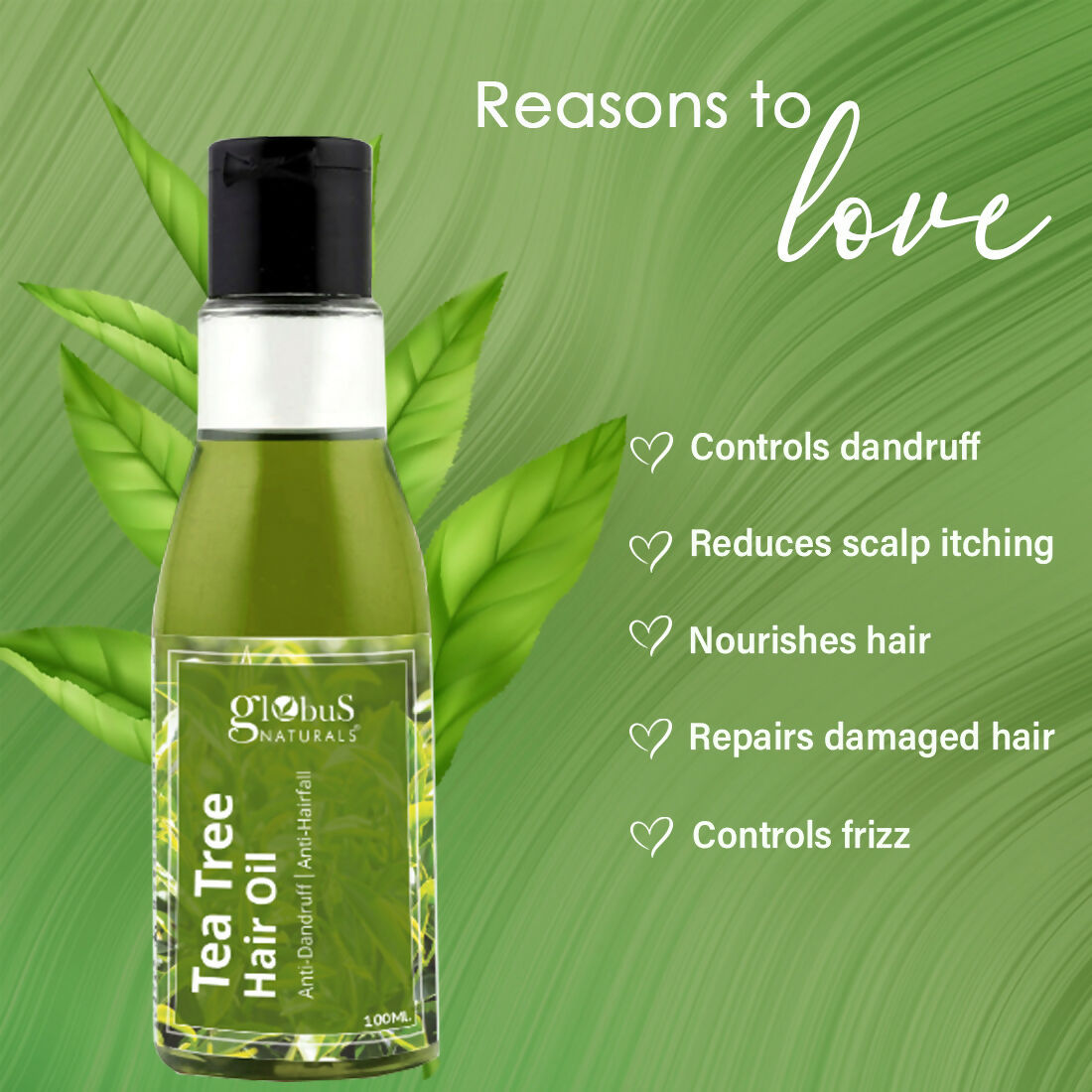 Globus Naturals Tea Tree Hair Oil | Swadesiicart