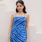 Aayaa Designer crape hand work Multi indo western - Blue