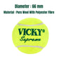Vicky Supreme Yellow Tennis/Cricket Ball Heavy Multipurposeful Design & Durable Rubber Built - Swadesiicart