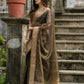 Vishnu Weaves Women's Coffee Soft Tissue Silk Zari Woven Saree with Blouse - Swadesiicart