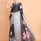 Vamsee Bhavi Black Georgette Saree - Swadesiicart