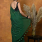 Very Much Indian Pure Mul Cotton Handloom Saree - Green | Swadesiicart