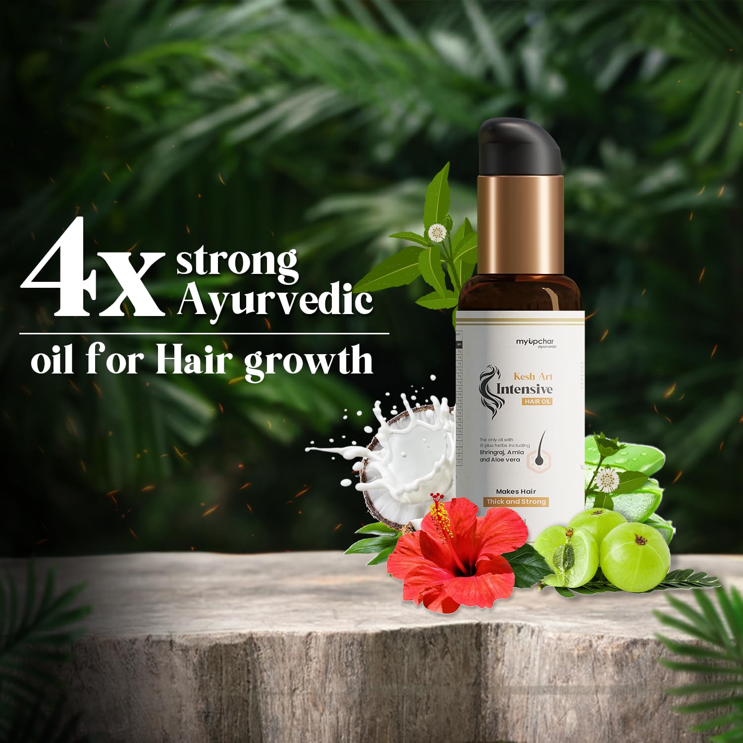 myUpchar Ayurveda Kesh Art Bhringraj Hair Growth Oil | Swadesiicart