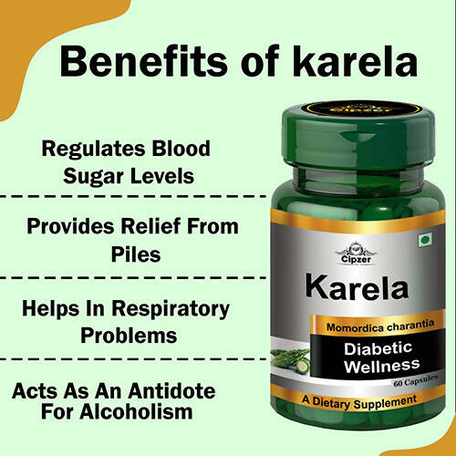 Cipzer Karela Capsules - Swadesiicart