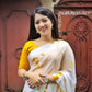 Yellow Poly Georgette Tie and Dye Saree with Unstitched Blouse - Hiral Fashion | Swadesiicart