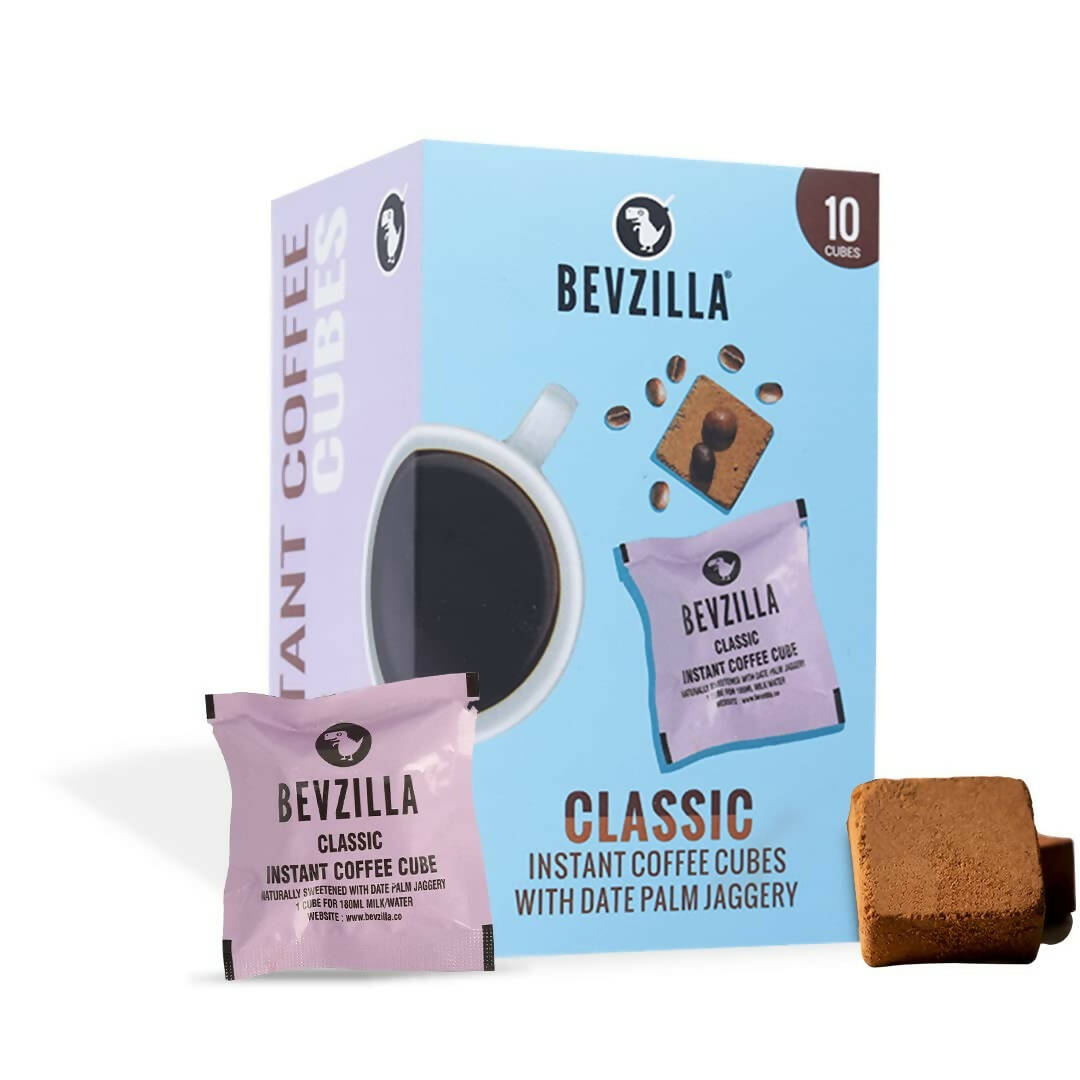 Bevzilla Instant Coffee Cubes Pack with Organic Date Palm Jaggery - Classic | Swadesiicart
