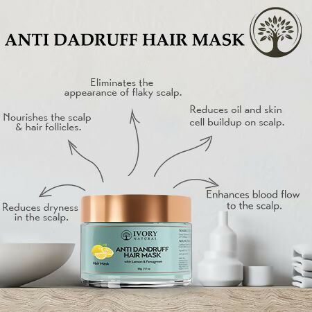 Ivory Natural Dandruff Hair Mask - Scalp Wellness, Assists With Dandruff For Both Men & Women | Swadesiicart