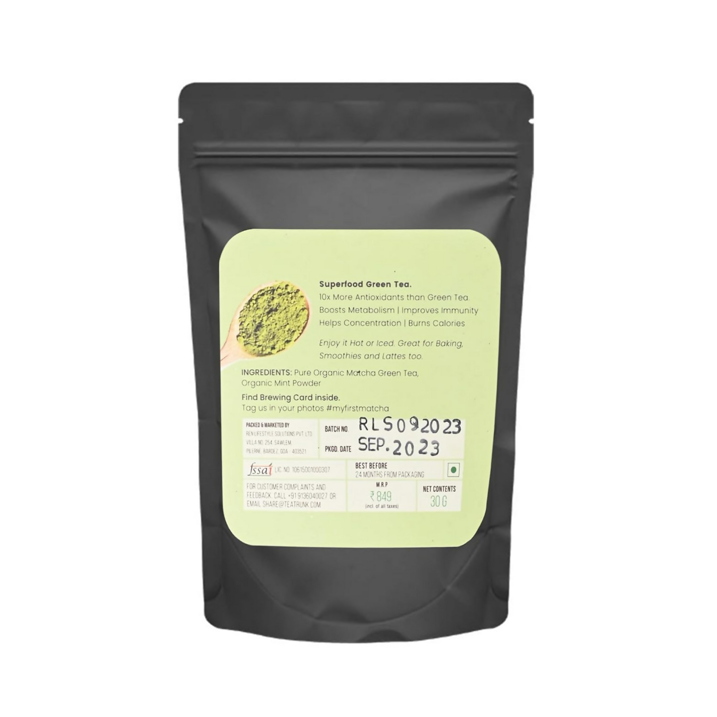 Tea Trunk Mint Matcha Green Tea | Swadesiicart