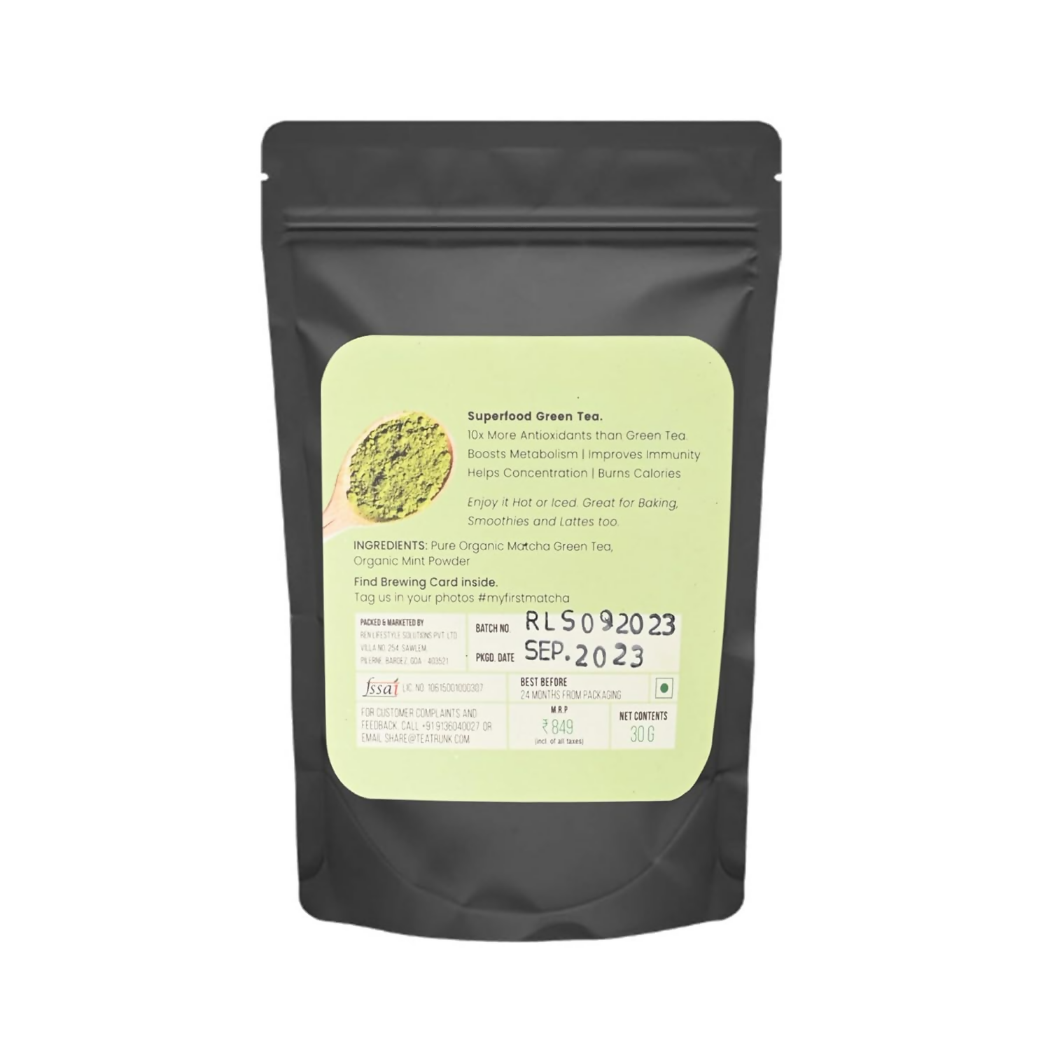 Tea Trunk Mint Matcha Green Tea | Swadesiicart