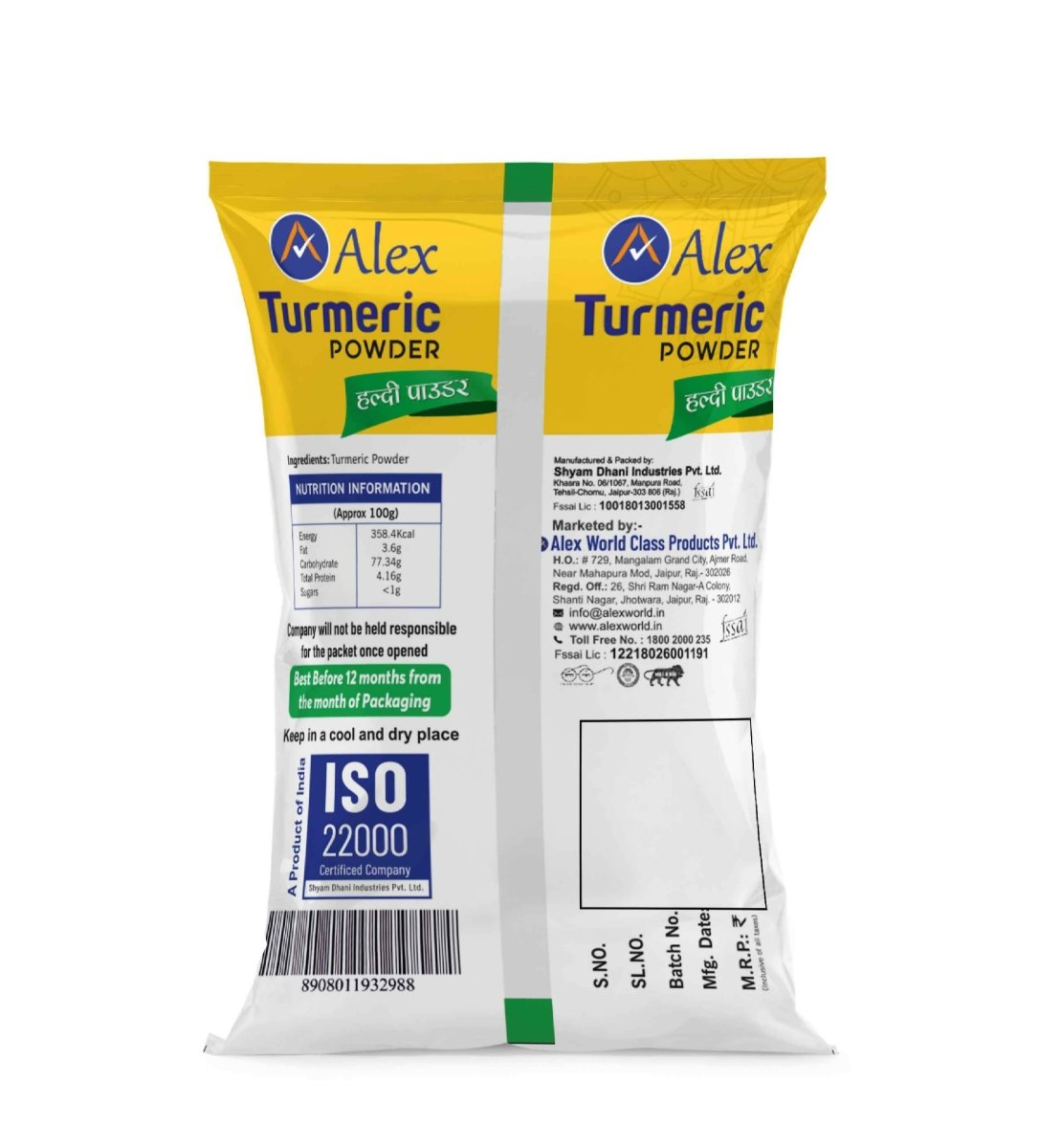 Alex Turmeric Powder - Swadesiicart