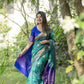 Vishnu Weaves Women's Rama Banarasi Silk Saree with Blouse - Swadesiicart