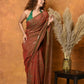 Very Much Indian Designer Mul Cotton Handloom Saree with Sequins - Red | Swadesiicart