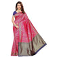 Vamika Banarasi Jaquard Pink Weaving Saree (BANARASI 01) | Swadesiicart