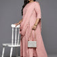 Ahalyaa Women's Traditional wear Ethnic Dress - Pink | Swadesiicart