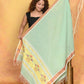 Very Much Indian Handloom Pure Cotton Paithani Dupatta - Sea Green | Swadesiicart