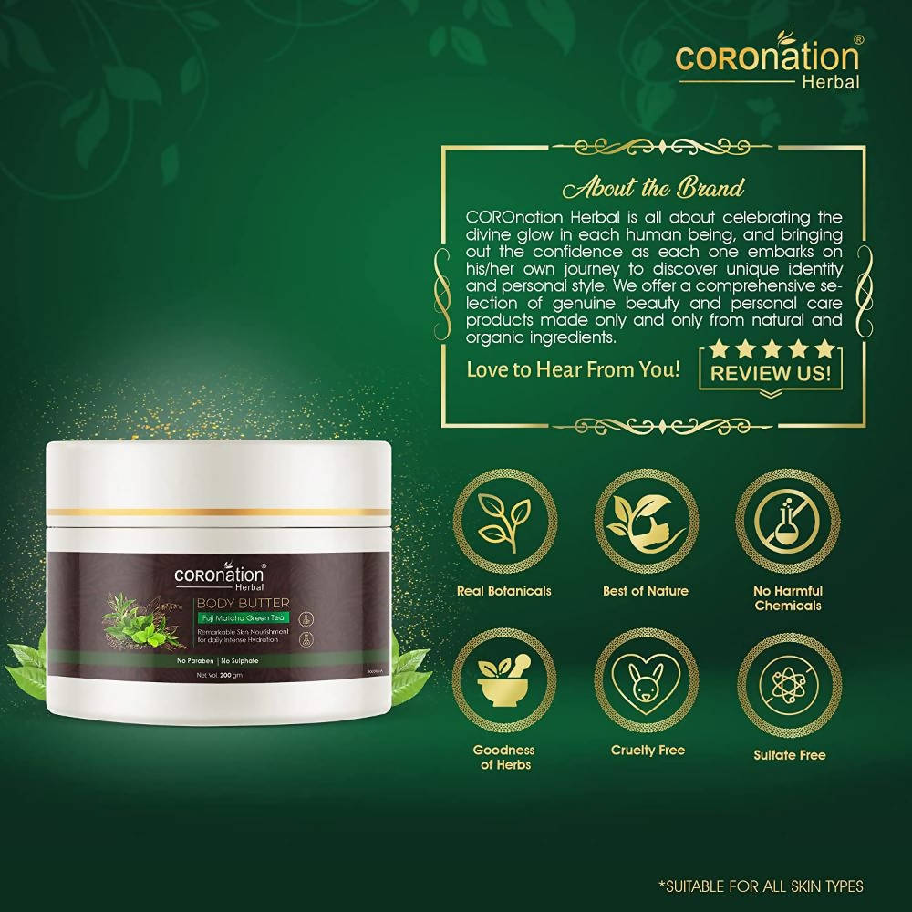 Coronation Herbal Fuji Matcha Green Tea Body Butter | Swadesiicart