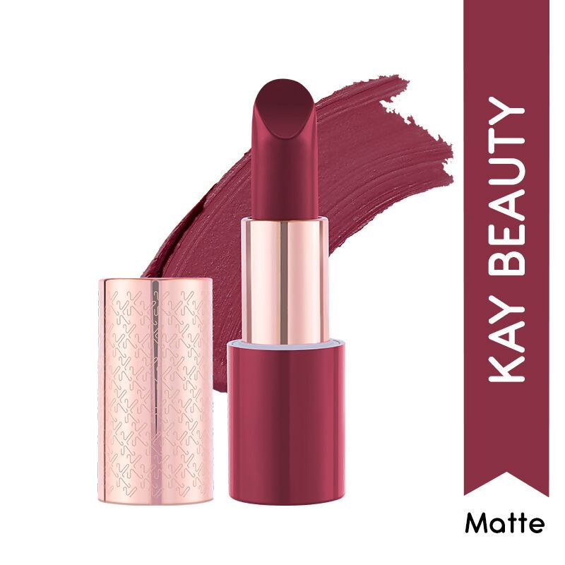 Kay Beauty By Katrina Kaif Matte Drama Long Stay Lipstick - Head Turner | Swadesiicart