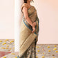 Joban Fashion Grey Pure Banarasi Tissue Saree | Swadesiicart