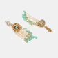 Ruby Raang 22k Gold Polished Diamond And Stone Jhumka Earrings | Swadesiicart