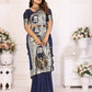 Anaita Navy Blue Banarasi Silk With Beautiful Gala Weaving Saree With Blouse | Swadesiicart