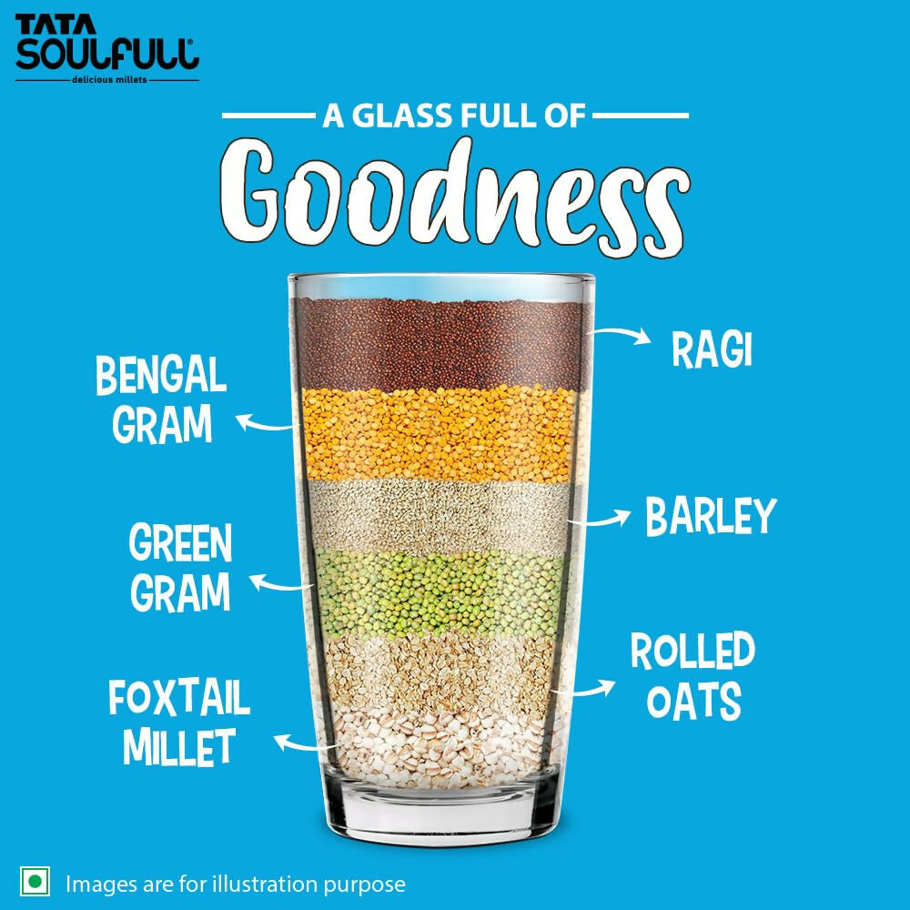 Tata Soulfull Nutri Drink+ For Kids With Millets - Cookie & Cream Flavor | Swadesiicart