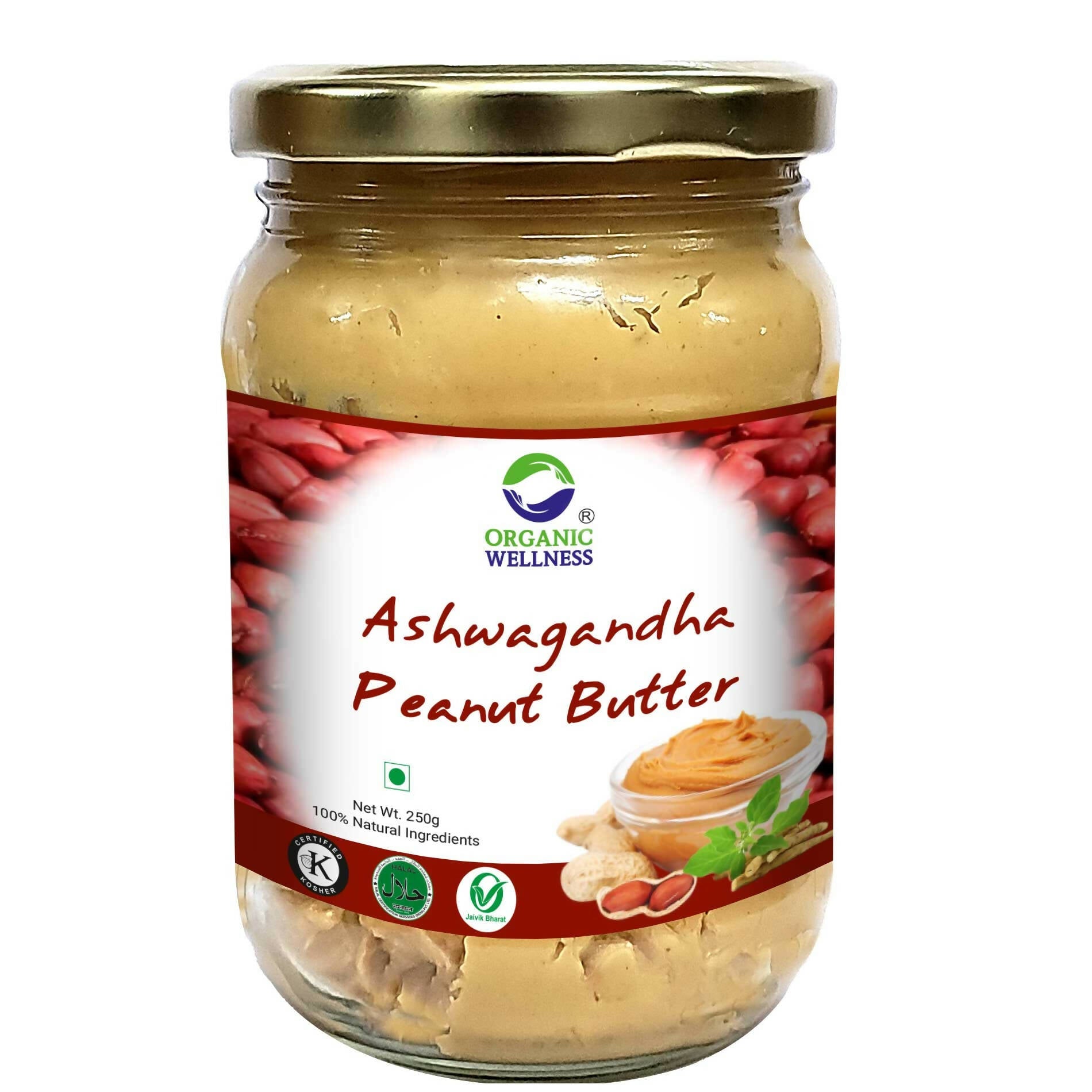 Organic Wellness Ashwagandha Peanut Butter - Organic Wellness Products Private Limited