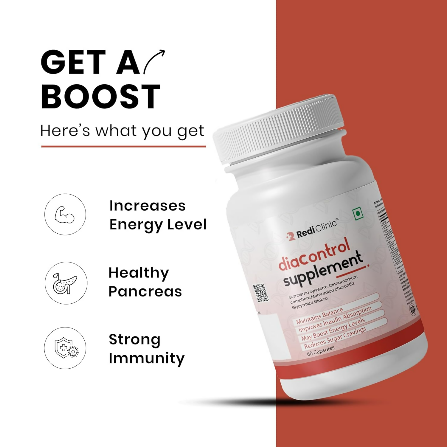 Redi Clinic Diacontrol Capsules | Swadesiicart