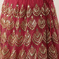 House of Panchhi Women Rosegold Net Embroidered Mirror Lehenga & Blouse with Dupatta | Swadesiicart