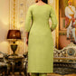 The52 Lemons Women's Beautiful Viscose Shimmer Fabric Embroidered Work Straight Kurta Pant and Dupatta Set - Swadesiicart