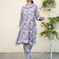 Vaasva Women Lavender Muslin Printed Shirt & Pant Set - Swadesiicart