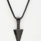 NVR Men's Set of 3 Multicolor Rhodium-Plated Arrow-Shaped Pendant With Chain | Swadesiicart