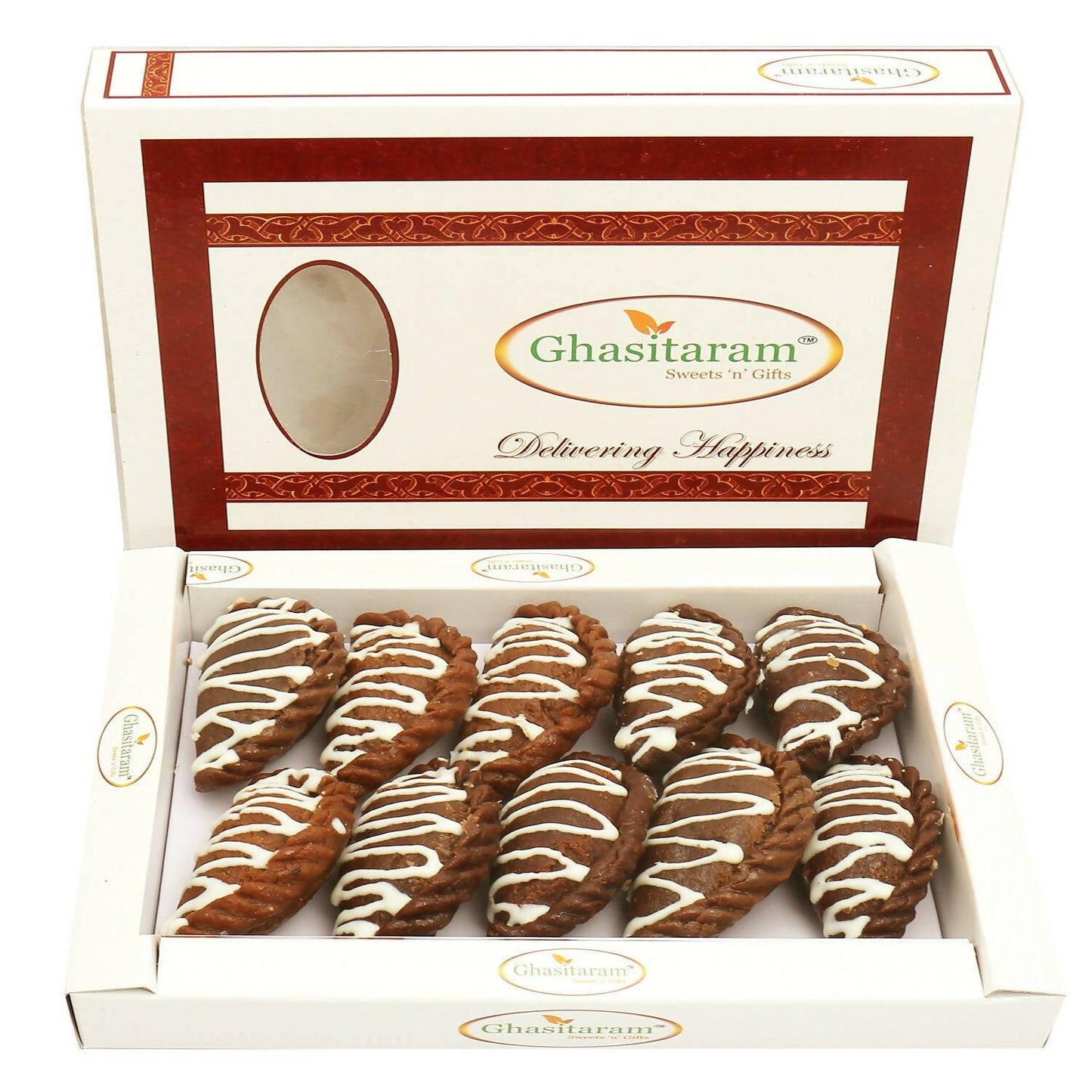 Ghasitaram Holi Sweets - Chocolate Gujiya | Swadesiicart
