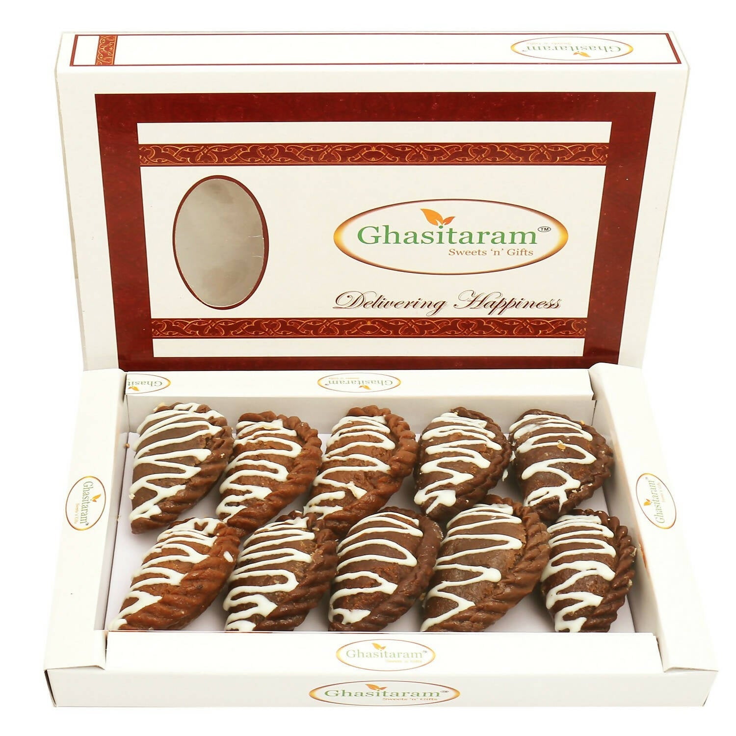 Ghasitaram Holi Sweets - Chocolate Gujiya | Swadesiicart