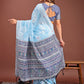 Shree Shyam Fashion Anaya Sky Blue Linen Cotton Saree