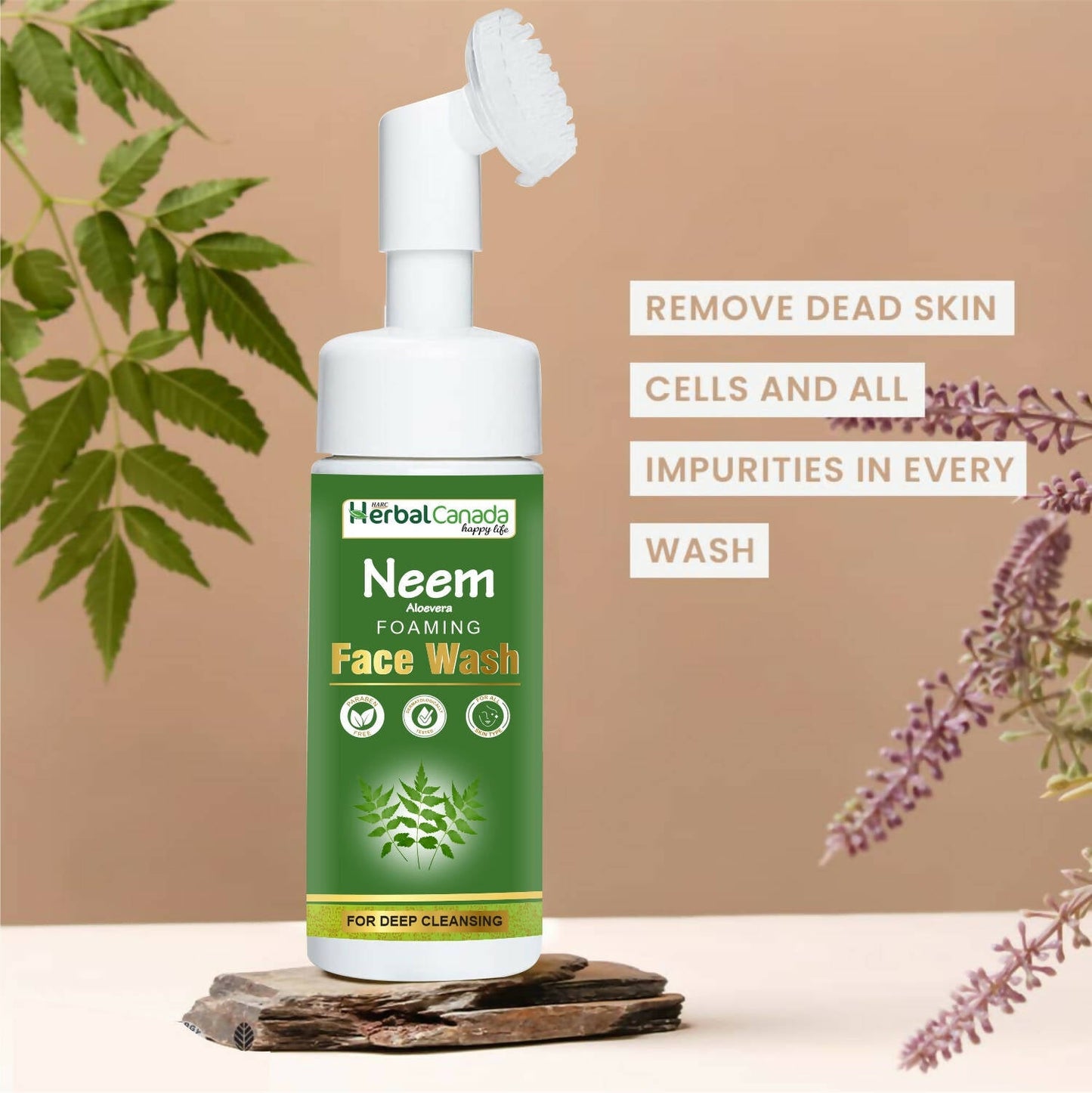 Herbal Canada Neem Foaming Face Wash - Swadesiicart
