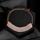 VOJ Gold-Polished AD Studded Multi Layar Charm Bracelet - VOJ (Valley Of Jewellery)