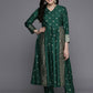 Ahalyaa Women's Traditional wear Kurta Set - Green | Swadesiicart