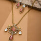 Natural Stones Earrings and Necklace set - Ruby Raang | Swadesiicart